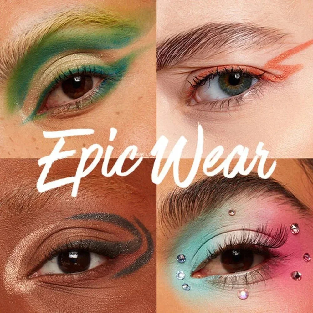 2 EPIC WEAR WATERPROOF EYELINER STICKZ in Blue Trip and Graphic Purple